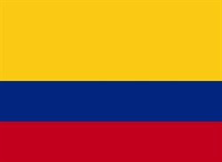 [ai] The national flag of Colombia, featuring three horizontal stripes: yellow at the top, blue in the middle, and red at the bottom.